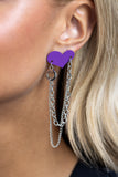 Altered Affection - Purple Post Earring