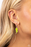 Lightning Limit - Green Hoop Earring