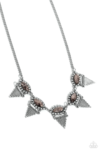 Scintillating Shimmer - Silver Necklace