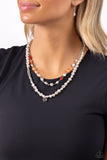 Pearl Pact - Orange Necklace