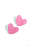 Sparkly Sweethearts - Pink Post Earring