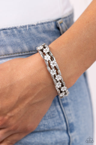 Scattered Springtime - White Bracelet