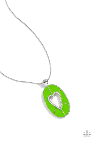 Airy Affection - Green Necklace