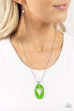 Airy Affection - Green Necklace