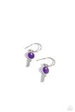 Key Performance - Purple Hoop Earring