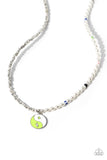 Youthful Yin and Yang - Green Necklace