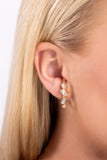 Sliding Shimmer - Gold Illusion Post Earring