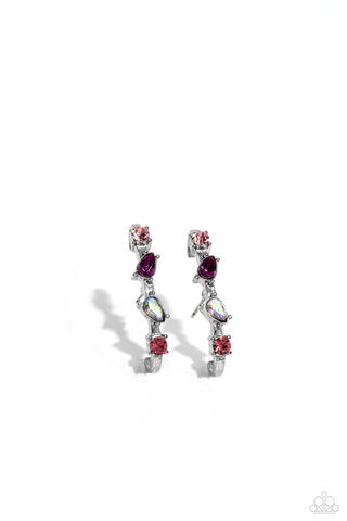 Trendy Twists - Pink Illusion Pink Earring