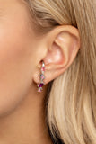 Trendy Twists - Pink Illusion Pink Earring