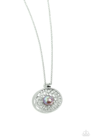Wall Street Web - Silver Necklace