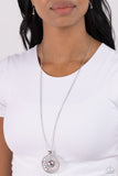 Wall Street Web - Silver Necklace