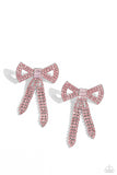 Just BOW With It - Pink Post Earring