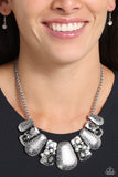 Multicolored Mayhem - Silver Necklace