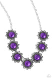 The GLITTER Takes It All - Purple Necklace