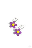 More FLOWER To You! - Purple Hoop Earring