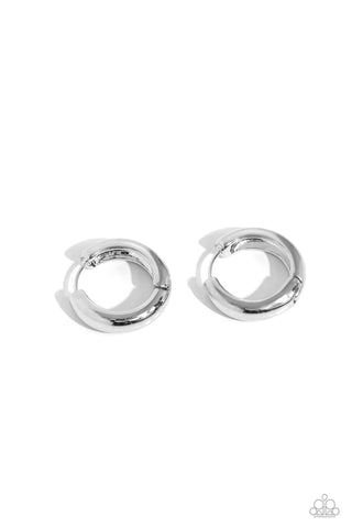 Simply Sinuous - Silver Hoop Earring