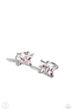 Aerial Advancement - Pink Cuff Earring