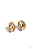 Textured Tremolo - Gold Hoop Earring