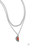 Watermelon Whimsy - Red Necklace