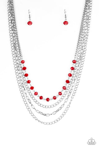 Extravagant Elegance Red Necklace