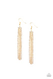 Starlit Tassels Gold Earring