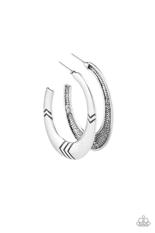 Tribe Pride Silver Hoop Earring