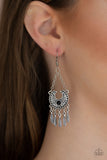 Fabulously Feathered Black Earring