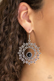 Wreathed In Whimsicality Black Earring