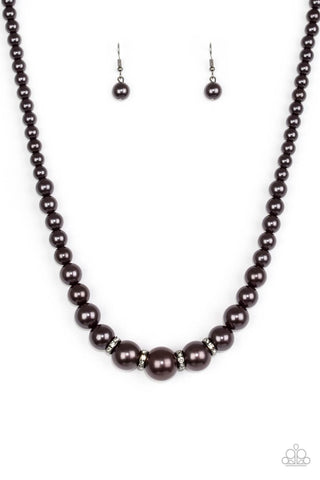 Party Pearls - Black Necklace